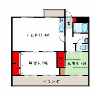 エルセレーノ志紀【1階】の間取り