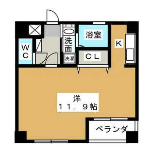 シャトー泉Ⅱ【6階】の間取り