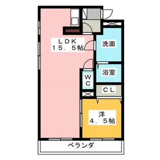 アネーロ城山【1階】の間取り