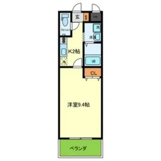 クラウンスリー【1階】の間取り