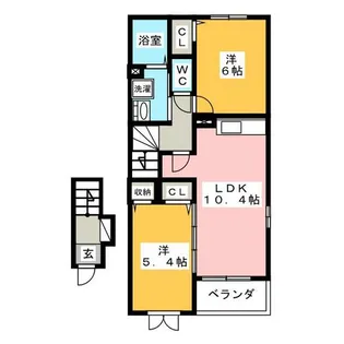 グランソレイユ【2階】の間取り