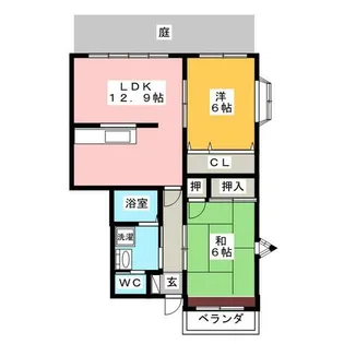 ハイステージHIRAI A【1階】の間取り