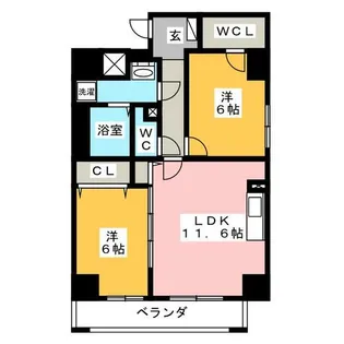 トン シェトア【3階】の間取り