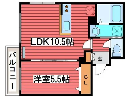 ウッドストック福住【2階】の間取り