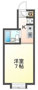 栄ロイヤルマンション【1階】の間取り