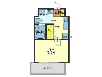 ジアコスモ大阪城南【7階】の間取り