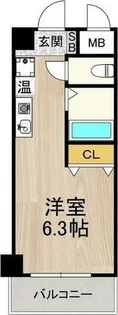 フロンティアテラス難波南(旧 エルミタージュ難波南V)【7階】の間取り