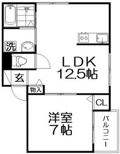san・flourish(サン・フローリッシュ)【201号室】の間取り