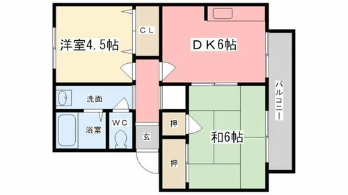 メゾンA【201号室】の間取り