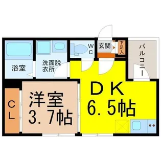 ハーモニーテラス田光町【3階】の間取り