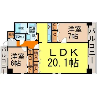 愛知県名古屋市昭和区菊園町5丁目【マンション】の間取り