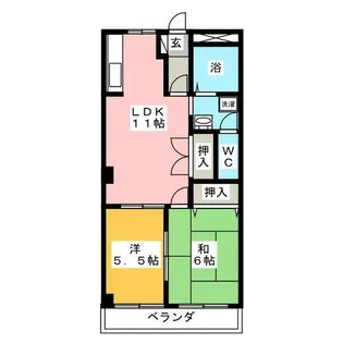メゾンエイムⅡ【2階】の間取り