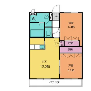 グリーンヒルズ【2階】の間取り