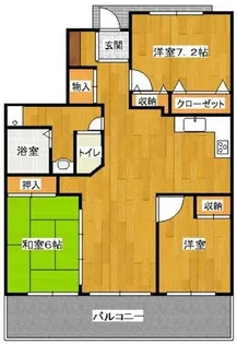 福岡県福岡市西区愛宕浜2丁目【マンション】の間取り