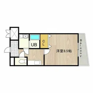 CITY SPIRE浜大津駅前【5階】の間取り