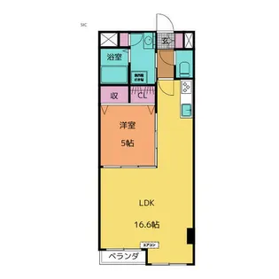 シエル・トーレ前後【3階】の間取り