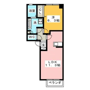 アルブル藤【1階】の間取り