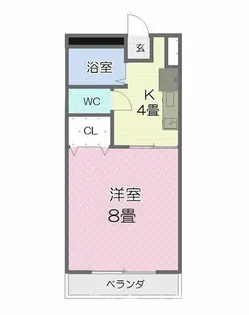 ベルメゾン・ローズ【1階】の間取り