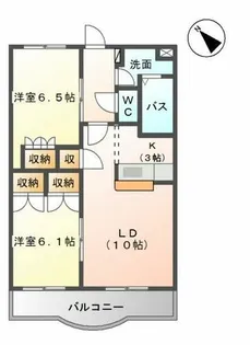グランヴィア松江【3階】の間取り