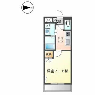 レジデンス塩屋【1階】の間取り