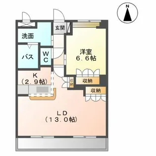 プランドール M&N【2階】の間取り