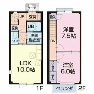 エスポアール芙蓉【C号室】の間取り