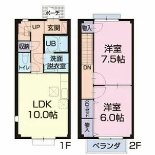 エスポアール芙蓉【C号室】の間取り
