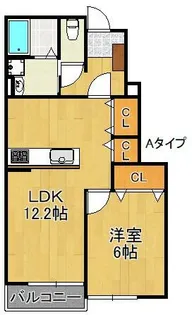 ウイズダムパレスA【1階】の間取り