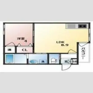 GRANDIR近江堂【2階】の間取り