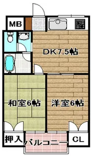 ハムロハイツ杉田A棟【306号室】の間取り