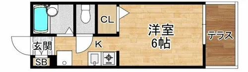 コーポエイボン【1階】の間取り