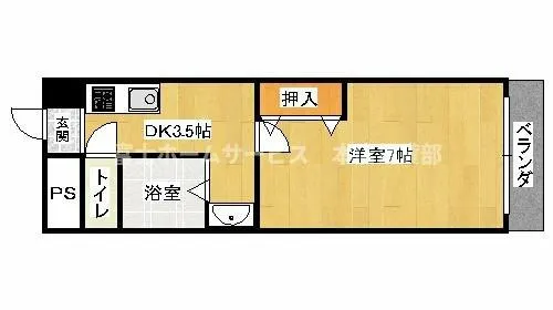 カーサドマーニ【4階】の間取り