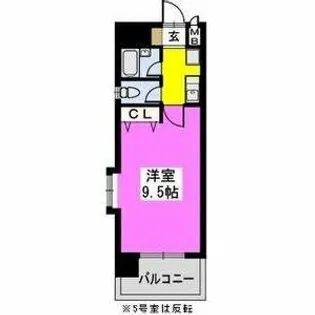 ラフィーネ博多【7階】の間取り