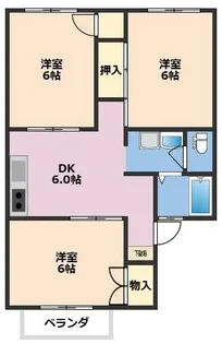 NKコーポ【201号室】の間取り