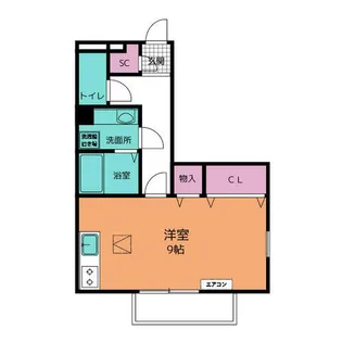 ジーニアル中田【1階】の間取り