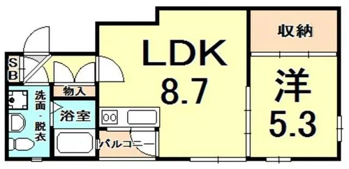 MY甲東園【3階】の間取り