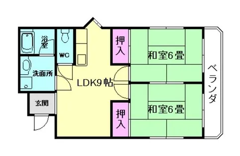 マンション太田【2階】の間取り