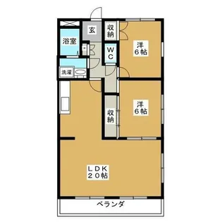 ファミールパピヨン【4階】の間取り