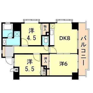 藤和シティホームズ深江【3階】の間取り