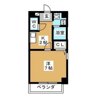 メゾンヴェール渡辺【3階】の間取り