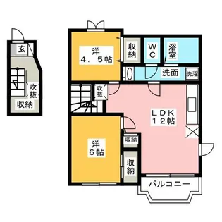 クレストール K5【2階】の間取り