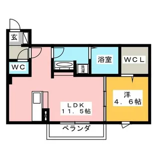 フォンテーヌ【3階】の間取り