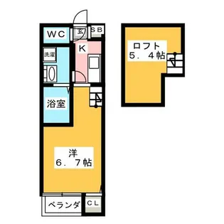 1Kの間取り画像