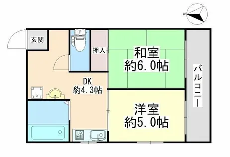 篠原南マンション【1階】の間取り