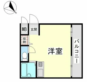 1Rの間取り画像