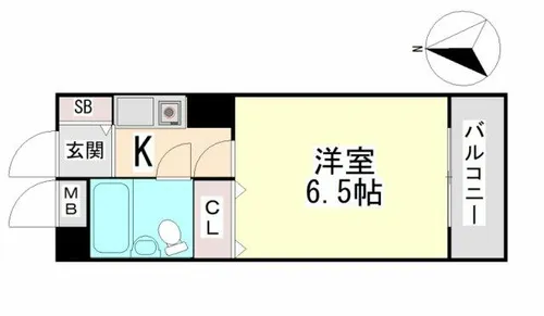 シャルムメゾン六甲道【3階】の間取り