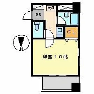 ウエスト1(WEST1)【3階】の間取り