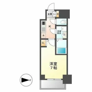 オーキッドレジデンス鶴舞【12階】の間取り