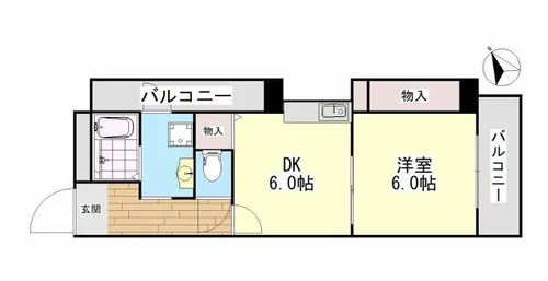 グレードタイム六甲【4階】の間取り