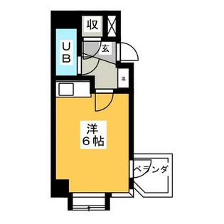 1Rの間取り画像